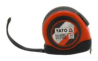 Meter zvinovací 3 m x 16 mm autostop