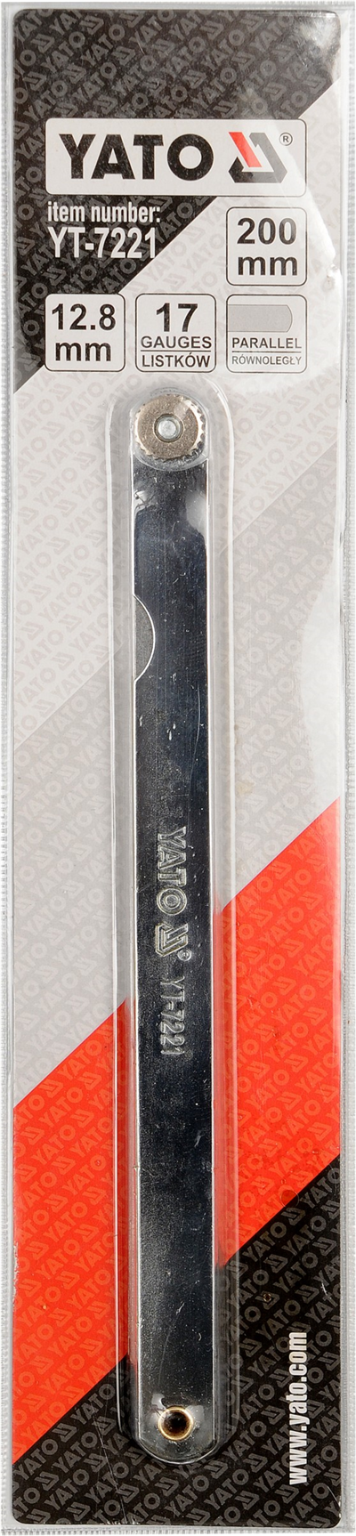 Meradlo škár 200 x 12,8 mm 17 ks