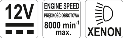 12 V stroboskopická lampa