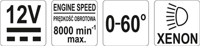 12 V stroboskopická lampa s reguláciou