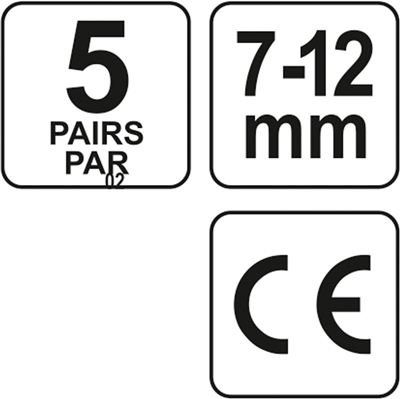 Chrániče sluchu 33dB (5 párov)