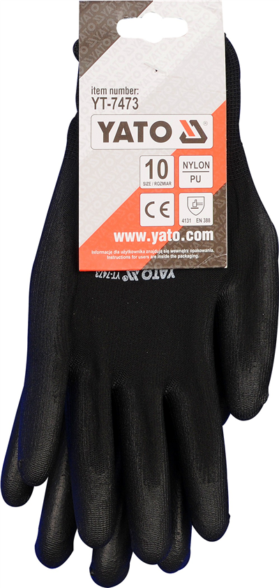 Rukavice pracovné nylon / polyurethan veľ. 10