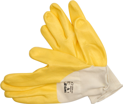 Rukavice pracovné nylon / nitril vel. 10