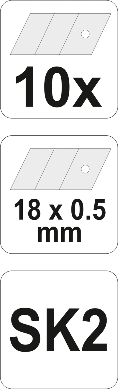 Ostrie lomené náhradné 18 x 0,4mm 10 ks