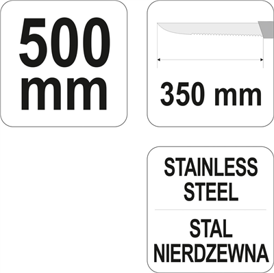 Nôž na rezanie stavebných izolačných materiálov 500 mm