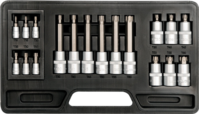 Sada bitov 18 ks TORX T10-T60mm
