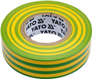 YATO YT-81655 Izolační páska elektrikářská PVC 19mm / 20m žluto-zelená
