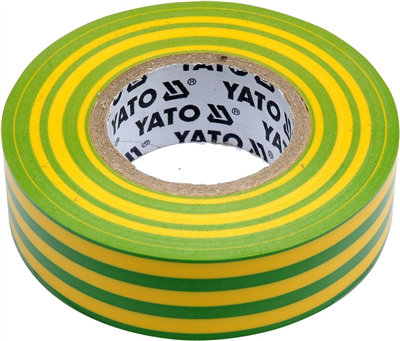 Izolační páska elektrikářská PVC 19mm / 20m žluto-zelená