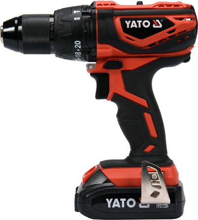 Príklepová vŕtačka AKU MABUCHI 18V LI-ION, 440-1650 ot/min, kufor