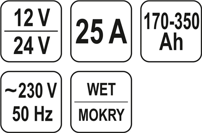 Nabíjačka 25A 12/24V