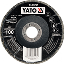 YATO YT-83293 Kotúč lamelový korundový 125 x 22,2 mm vypuklý brúsny P60