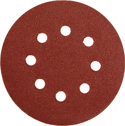 Brusný papír 125 mm P100 s otvory 5 ks suchý zip