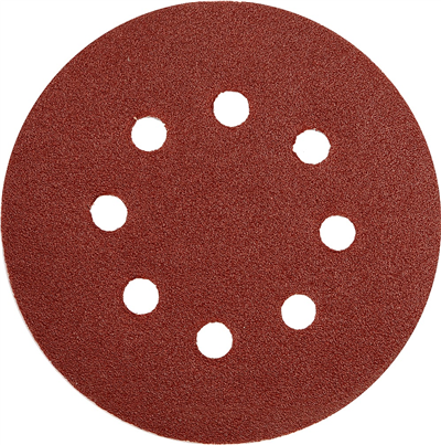 Brusný papír 125 mm P120 s otvory 5 ks suchý zip
