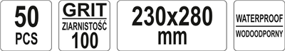 Smirkový papír-vodní c 230*280 gr.100
