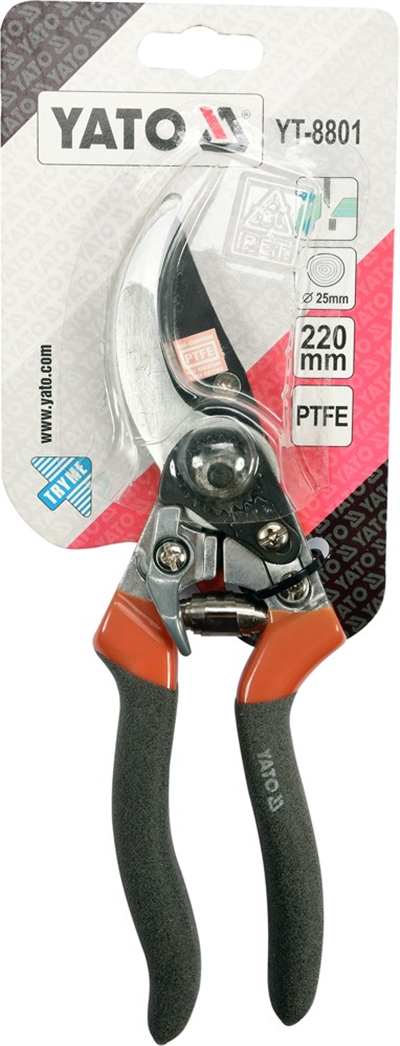 Záhradné nožnice 220 mm (priemer do 25 mm) šikmý rez