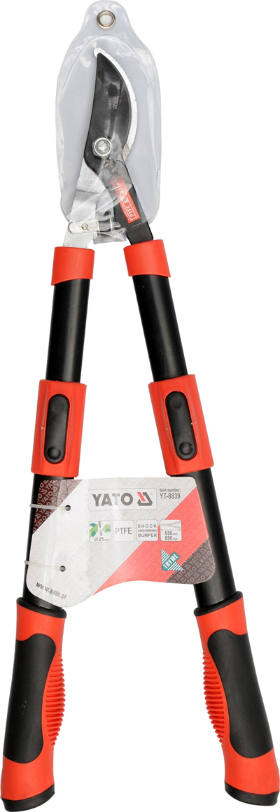 Teleskopické nožnice na konáre. 650-900 mm (priemer 32 mm) diagonálny strih