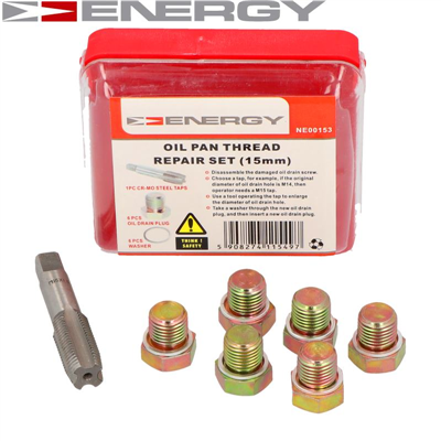 Energy NE00153 Opravná sada, závit skrutky na vypúšťanie oleja