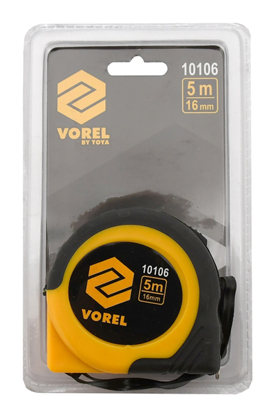 Metr svinovací 5 m x 16 mm žluto - černý