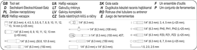 Sada stopiek STHOR 1/4