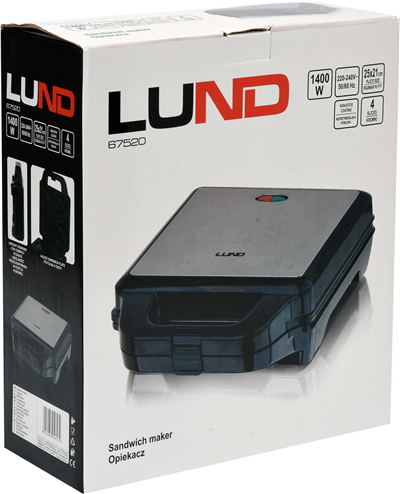 Toustovač 1400W 4 plotnový