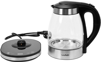 Varná konvice skleněná s udržovanou teplotou LED 1,8L