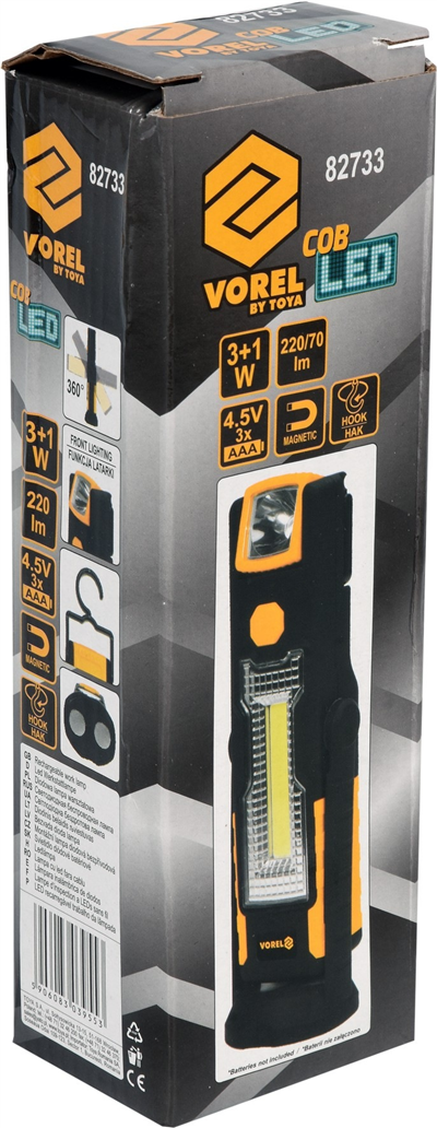 Dielenská lampa COB LED 3W 220lm