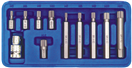 Vorel TO-66770 Sada bitov 11 ks CrV Multi-tooth