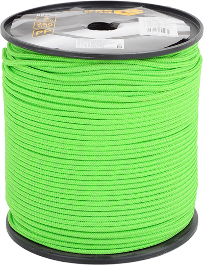 Pletené lano 5 mm x 250 m PP