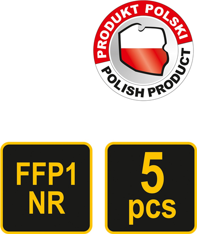 Respirátor CFY3S 5ks FFP1