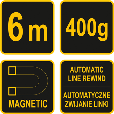 Magnetická olovnica 400 g 6 m