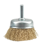 Vorel TO-06987 Kartáč drátěný čelní s nástavcem do vrtačky 50 mm pomosazený