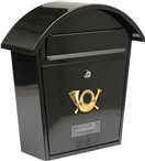 Vorel TO-78585 Poštová schránka so zaoblenou strechou 380x320x105mm čierna