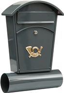 Vorel TO-78591 Poštová schránka so zaoblenou strieškou + zásobník na noviny 480x280x80mm sivá