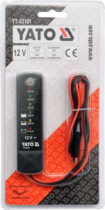 Tester autobatérií LED