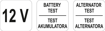 Tester autobatérií LED