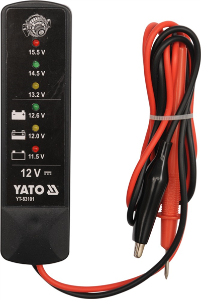 Tester autobatérií LED