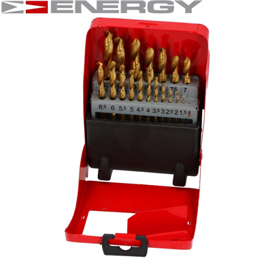 Energy NE00462 Sada špirálových vrtákov do kovu
