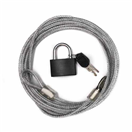 MAGG 110128 Bezpečnostní lanko 3 m, ocel, se zámkem a 2 klíči