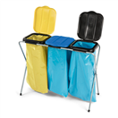 NOELLE 11255120 Stojan na odpadkové pytle 130 litrů trojitý skládací, pozinkovaný