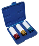 ASTA 914003A Rázové nástrčné hlavice 1/2, 17 - 21 mm, s krytkou na ALU kolesá, sada 3 kusov - ASTA