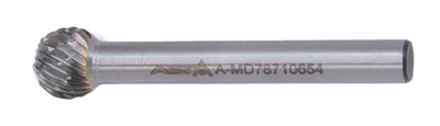 Guľôčková fréza z tvrdého kovu, 10 x 54 mm - ASTA
