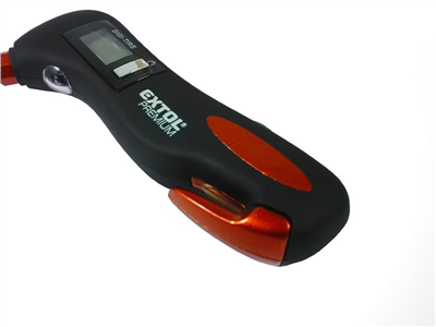 Měřič tlaku pneumatik digitální EMERGENCY 5 v 1 - EXTOL PREMIUM EX8863050
