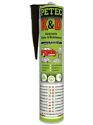 Petec 10198990 Karosářské těsnění/lepidlo černé, 310 ml - Petec