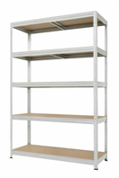 MDtools 22462729 Policový regál 180x120x45 cm, 5 pater, nosnost 1000 kg