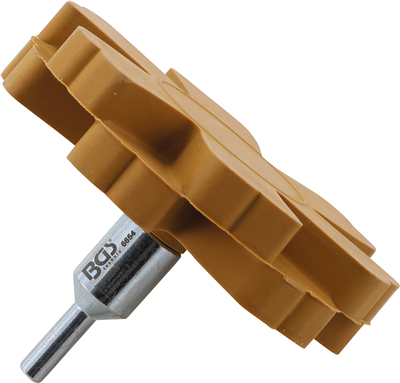 Kotúč s gumovými čepeľami Wave, na odstraňovanie fólií, priemer 88 mm, stopka 6 mm - BGS 6654