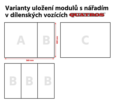 Penový modul - ploché a krížové skrutkovače, sada 10 kusov - JONNESWAY D71PS110KV