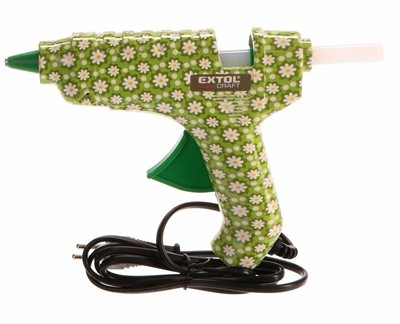 Tavná pistole 40 W, na tyčinky 11 mm, květinová -  EXTOL CRAFT EX422100