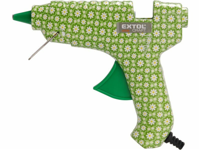 Tavná pistole 40 W, na tyčinky 11 mm, květinová -  EXTOL CRAFT EX422100