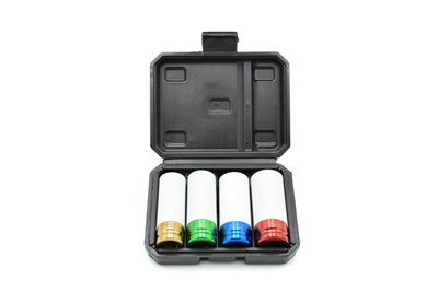 Nástrčné rázové hlavice 1/2" na ALU disky 17, 19, 21, 22 mm GEKO