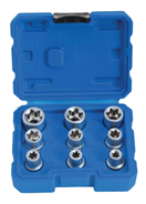 Satra S-SE912 Nástrčné hlavice TORX-E 1/2, E10 - E24, 9 ks - SATRA
